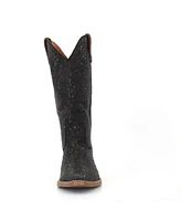 Buck & Brana Dorothy Bling - Leather Cowgirl Boots With Rhinestones By