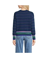 Lands' End Women's Drifter Easy Fit Crew Neck Sweater