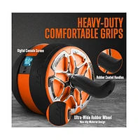 Squatz Ultra-Wide Ab Roller Wheel With Non-Slip Grips for Core Workouts