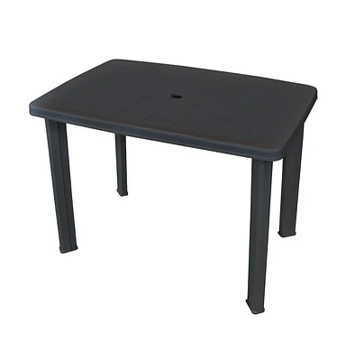 vidaXL Patio Table Anthracite 39.8"x26.8"x28.3" Plastic