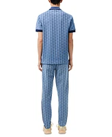 Lacoste Men's Geo Print Elastic-Waist Pants - I8K