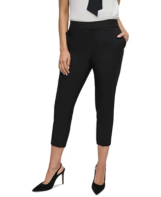 Dkny Petite Mid-Rise Cropped-Leg Pants