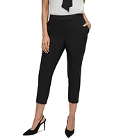 Dkny Petite Mid-Rise Cropped-Leg Pants