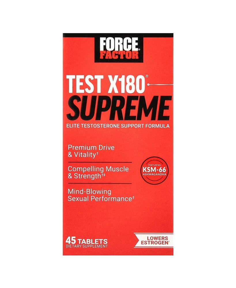 Force Factor Test X180 Supreme Elite Testosterone Support Formula