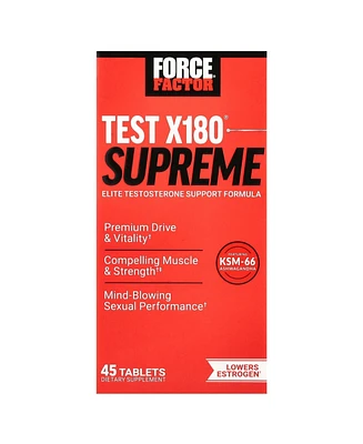 Force Factor Test X180 Supreme Elite Testosterone Support Formula