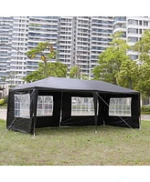 Slickblue 10'x20' Outdoor Party Tent - Includes 6 Removable Sidewalls for Versatile Event Coverage