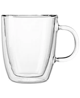 Bodum Bistro Double-Walled Glass Mugs, Set of 2