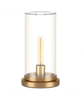 Hudson & Canal 13" Metal Perabo Tall Uplight Mini Lamp