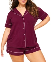 Adore Me Plus Jayne Short Pajama Set