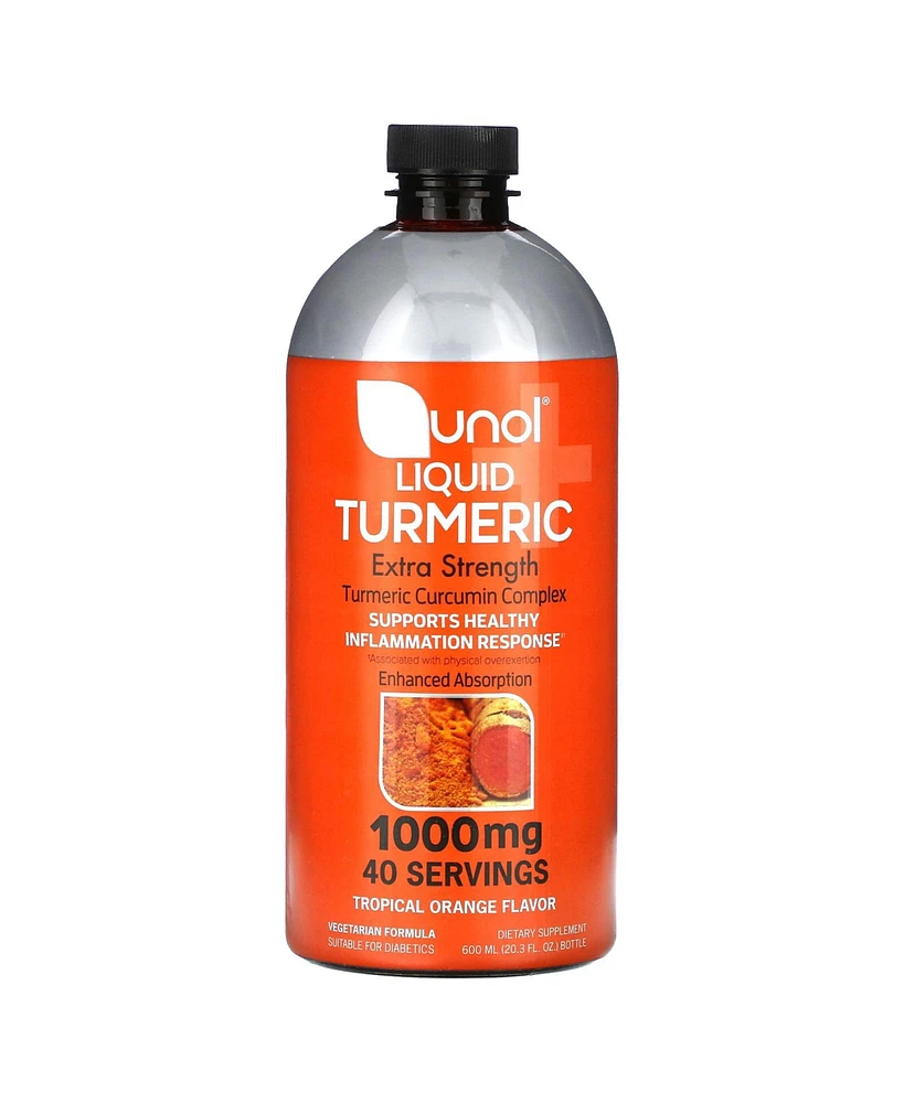 Qunol Liquid Turmeric Curcumin with Black Pepper, Turmeric Supplement 1000mg, Extra Strength,