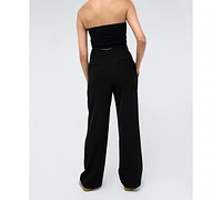 Kenneth Cole Women's High-Rise Criss-Cross Pants