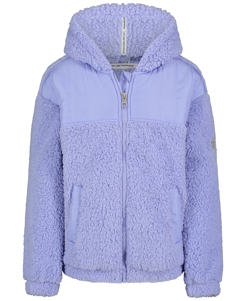 Calvin Klein Performance Big Girls Full-Zip Fleece Jacket