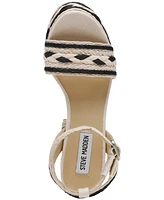 Steve Madden Women's Luccie Platform Raffia Dress Sandals