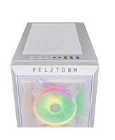 Velztorm White Mini Pilum Gaming Desktop Pc (Amd Ryzen 7 5700X 3.40Ghz, GeForce Rtx 3070 8GB, 16GB DDR4, 1TB PCIe NVMe Ssd + 2TB Hdd (3.5), Win 10 Pro