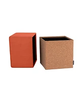 Seville Classics The Vineyard Collection Cork Storage Ottoman