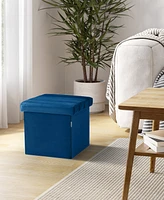 Seville Classics Tufted Storage Ottoman