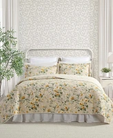 Laura Ashley Roses Reversible -Pc. Quilt Set