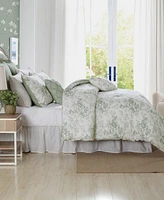 Laura Ashley Toile Delight Reversible -Pc. Comforter Set