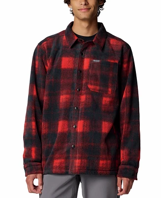 Columbia Men's Steens Mountain Ii Plaid Fleece Shirt Jacket