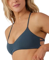 O'Neill Juniors' Saltwater Solids Back-Tie Bikini Top