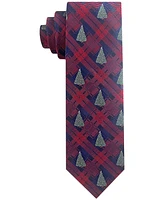 Van Heusen Men's Christmas Tree Plaid Tie