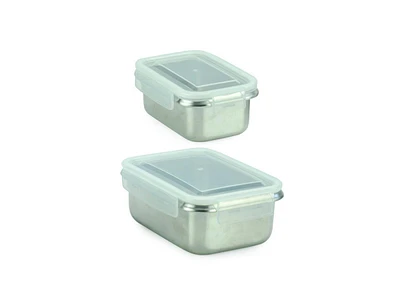 Minimal Rt Stainless Steel Containers Set of 2