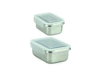 Minimal Rt Stainless Steel Containers Set of 2