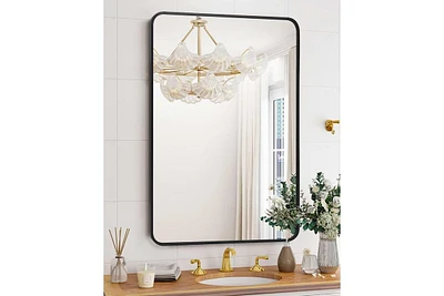 gaomon Bathroom Mirror, Aesthetically Pleasing and Versatile 24 x 36 Inch Vanity Mirror for Over Sink, Available in Varied Sizes, Hangs Horizontally o