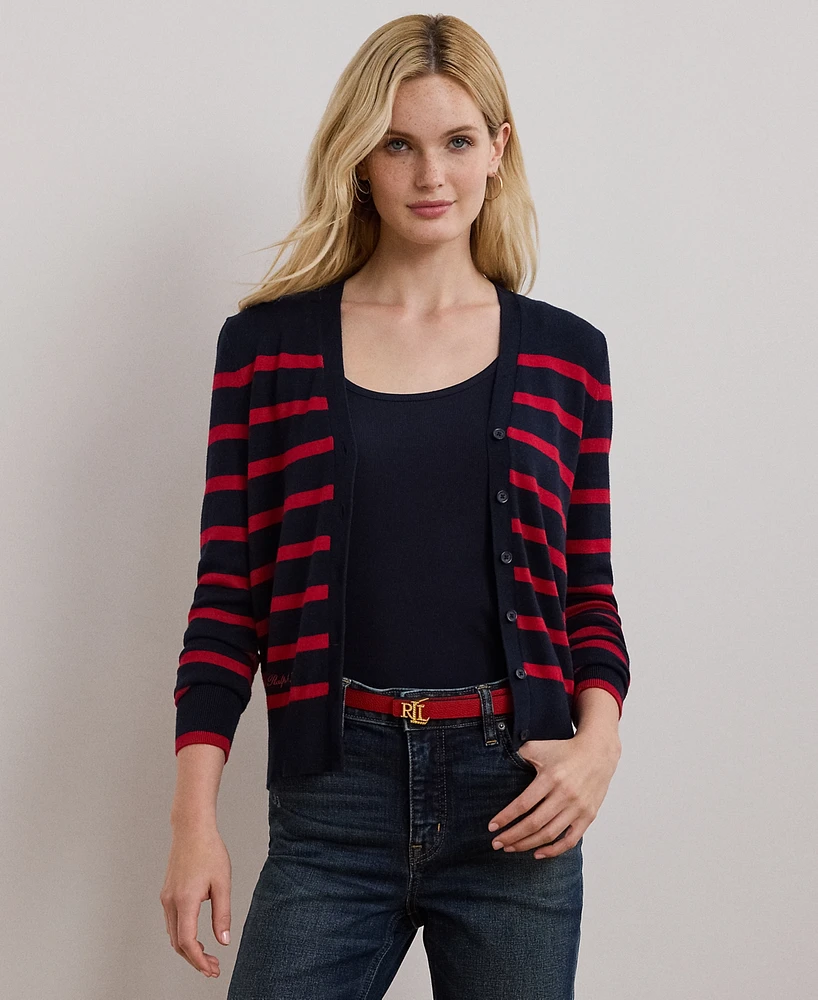 Lauren Ralph Lauren Petite Striped Cardigan