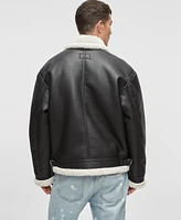 Mode of One Men's Aviator Faux-Sherpa Jacket, Exclusively at Macy's