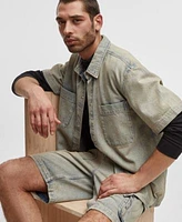 Mode Of One Mens Morell Denim Shirt Cargo Shorts Exclusively At Macys