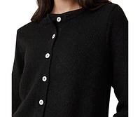 Cotton On Women's Luxe Crew Button Cardigan