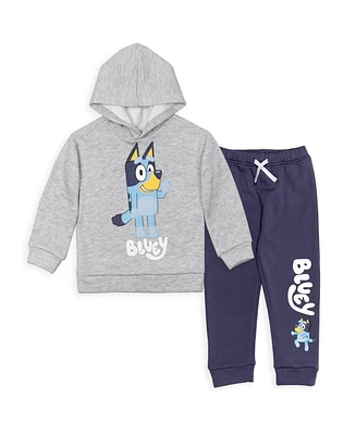 Bluey Toddler Boys Fleece Pullover Hoodie and Pants Outfit Set to (2T