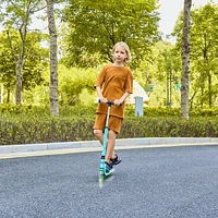 GoLume Kids Kick Scooter Light Up Wheels & Deck Ages 5 | Blue