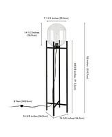 Hudson & Canal 55" Metal Edison Tall Floor Lamp