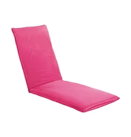 vidaXL Foldable Sunlounger Oxford Fabric Pink