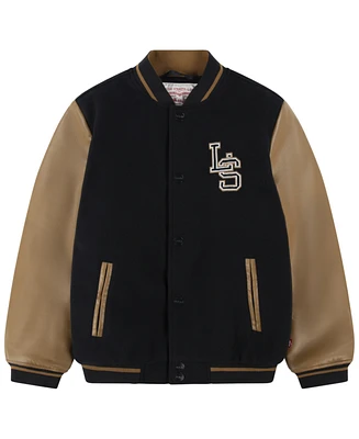 Levi's Big Boys Chenille Patch Varsity Jacket