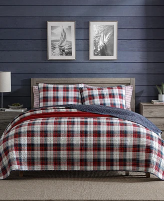 Nautica Rosedale Reversible 3 Piece Quilt Set, King