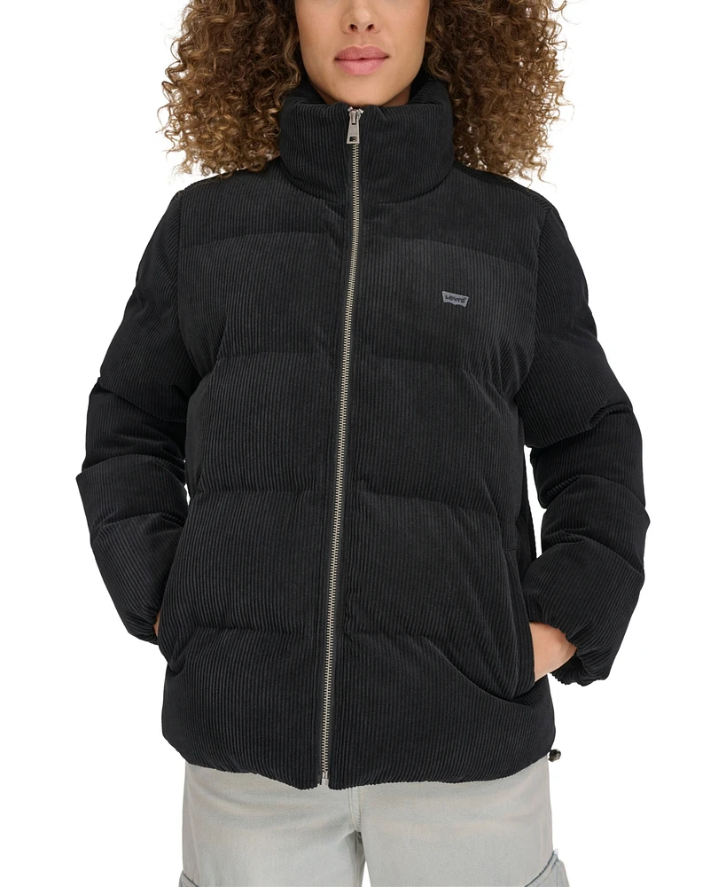 Levi's Women's Corduroy Bubble Puffer Jacket