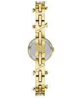 Kate Spade New York Women's Monroe Three-Hand Gold-Tone Stainless Steel Bracelet Watch, 20mm