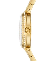 Tory Burch Women's The Oval Gold-Tone Stainless Steel Bracelet Watch 28mm