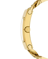 Tory Burch Women's The T Watch Gold-Tone Stainless Steel Link Bracelet Watch 40mm