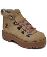 Timberland Women's Stone Street Mid Lace-Up Platform Hiking Boots from Finish Line