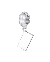 Bling Jewelry Letter Envelope Mother Heart Word Mama Dangle Bead Charm .925 Silver