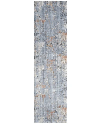 Nourison Home Abstract Hues ABH01 2'2"x8' Runner Area Rug