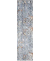 Nourison Home Abstract Hues ABH01 2'2"x8' Runner Area Rug