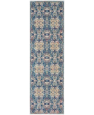 Nourison Home Ankara Global ANR16 2'4"x8' Runner Area Rug