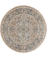 Nourison Home Quarry QUA05 5'3"x5'3" Round Area Rug