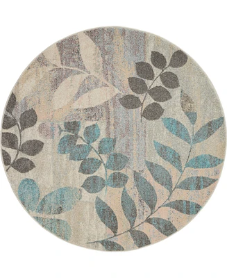 Nourison Home Tranquil TRA01 4'x4' Round Area Rug