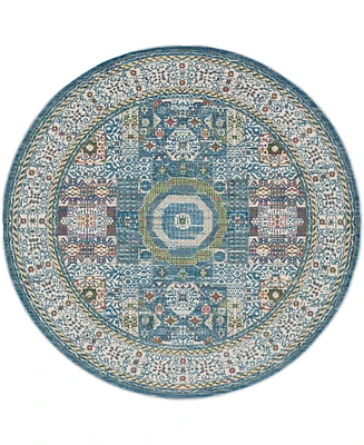 Nourison Home Ankara Global ANR17 6'x6' Round Area Rug